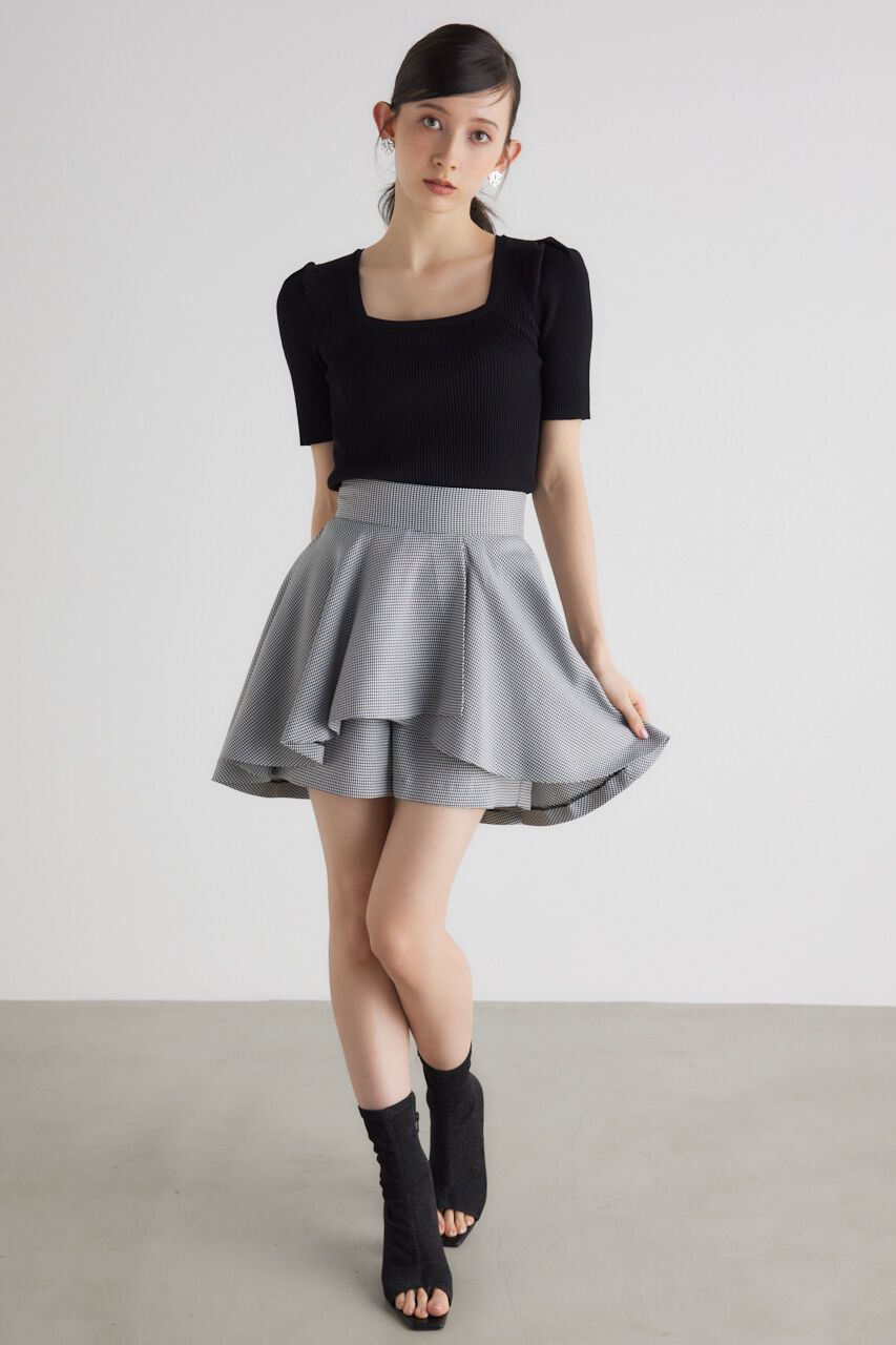 rienda「スクエアNCウォッシャブルKnit TOP」|ニット・セーター|