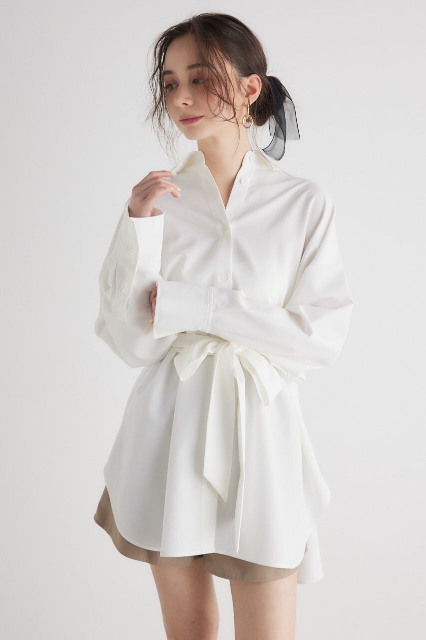 rienda「バックボタンSH TOP」|シャツ・ブラウス|