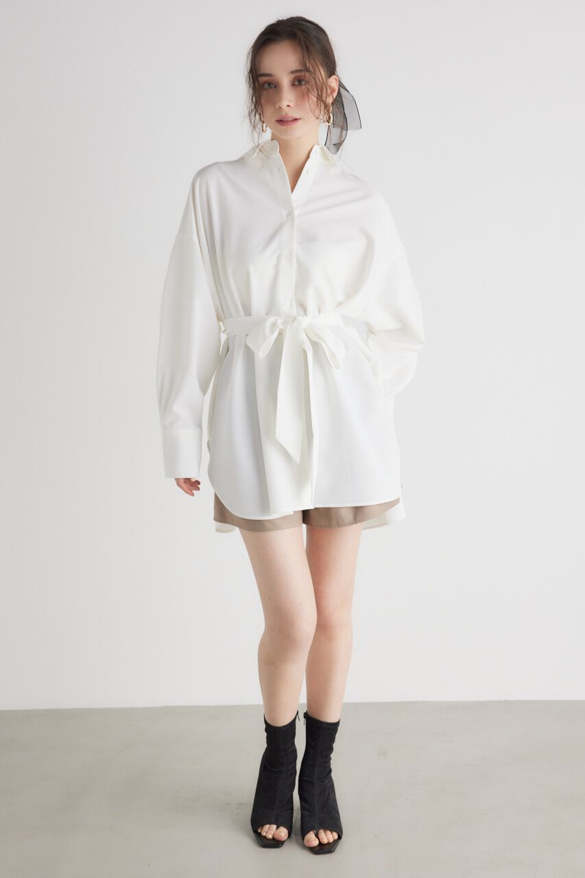 rienda「バックボタンSH TOP」|シャツ・ブラウス|