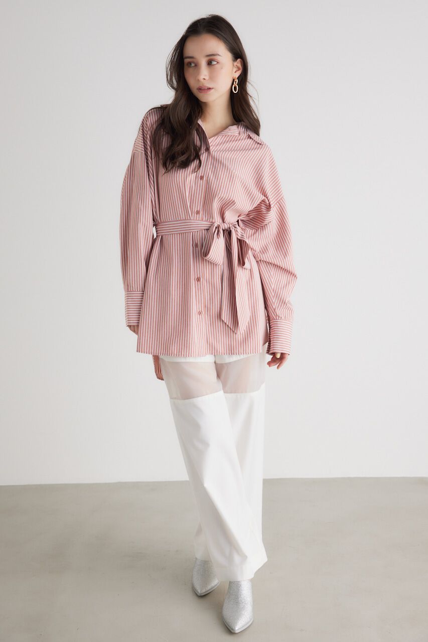 rienda「バックボタンSH TOP」|シャツ・ブラウス|