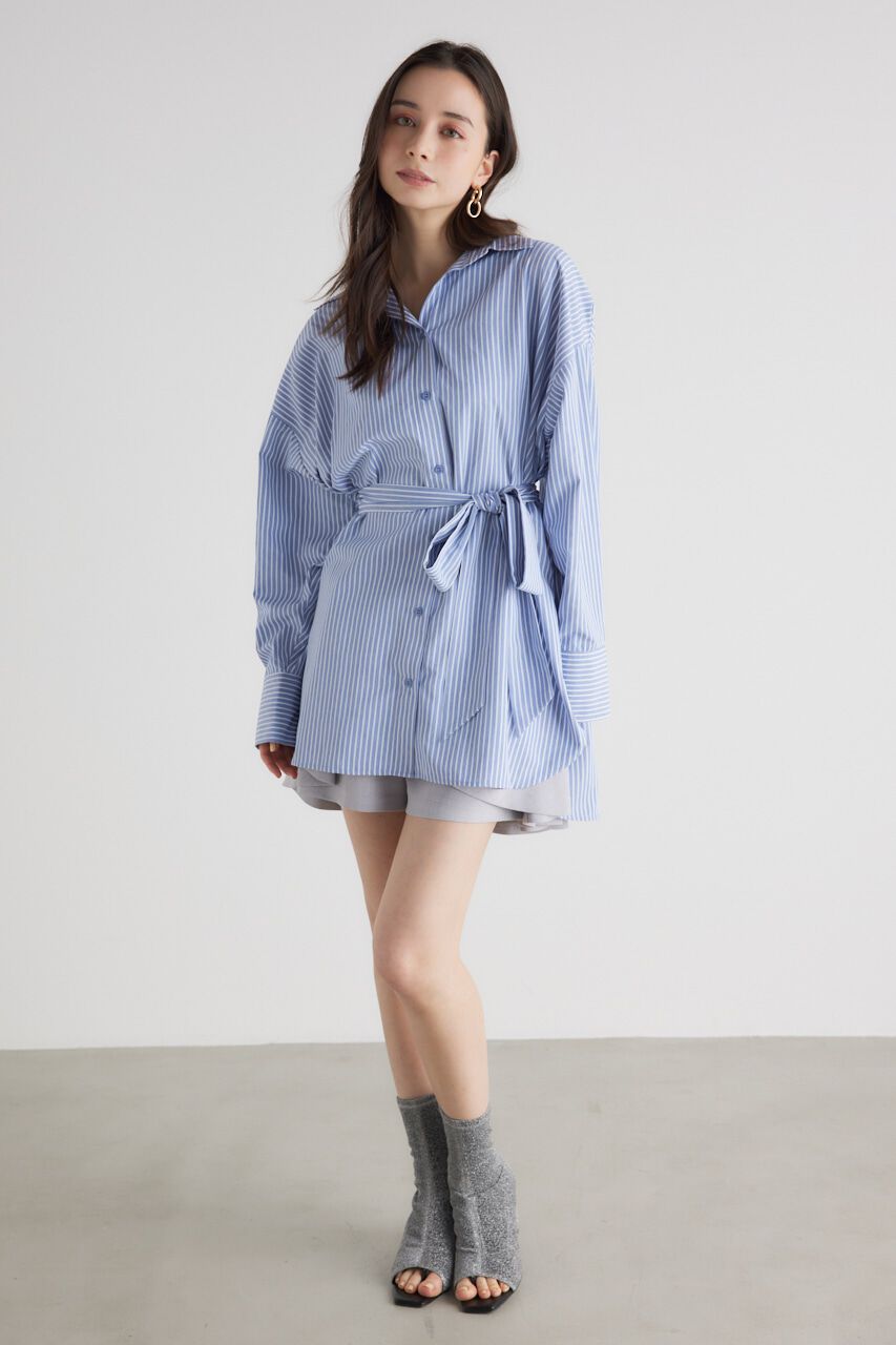 rienda「バックボタンSH TOP」|シャツ・ブラウス|