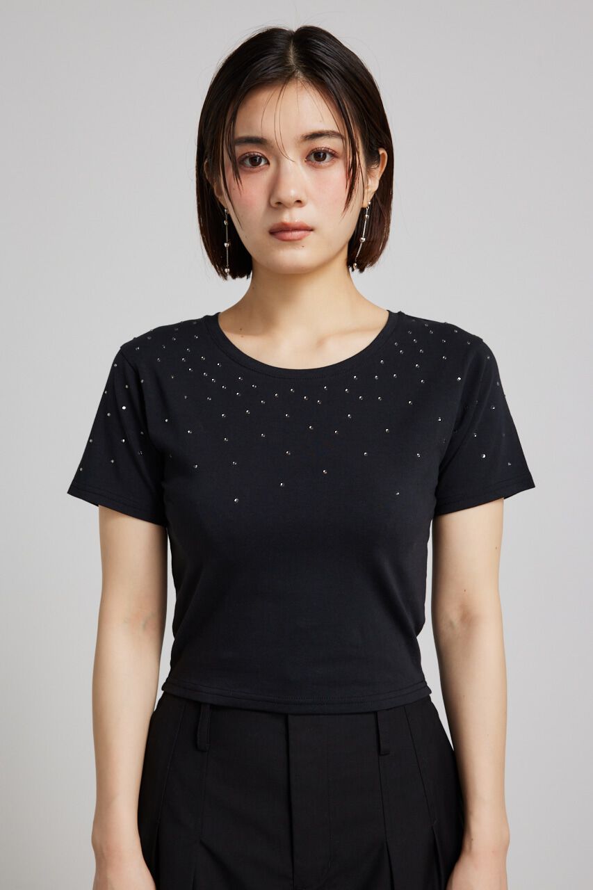 rienda「グラデーションストーンT-SH」|Tシャツ・カットソー|