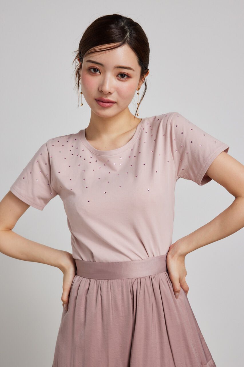 rienda「グラデーションストーンT-SH」|Tシャツ・カットソー|