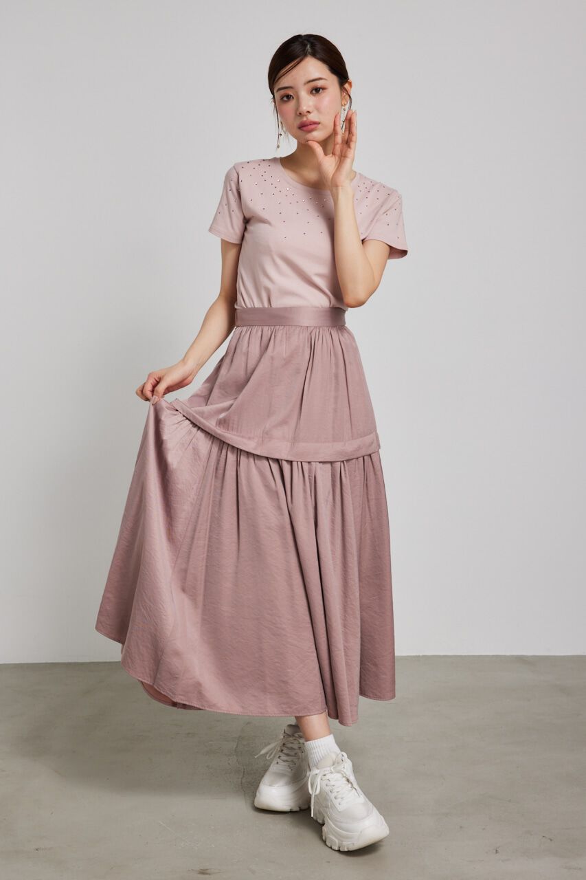 rienda「グラデーションストーンT-SH」|Tシャツ・カットソー|