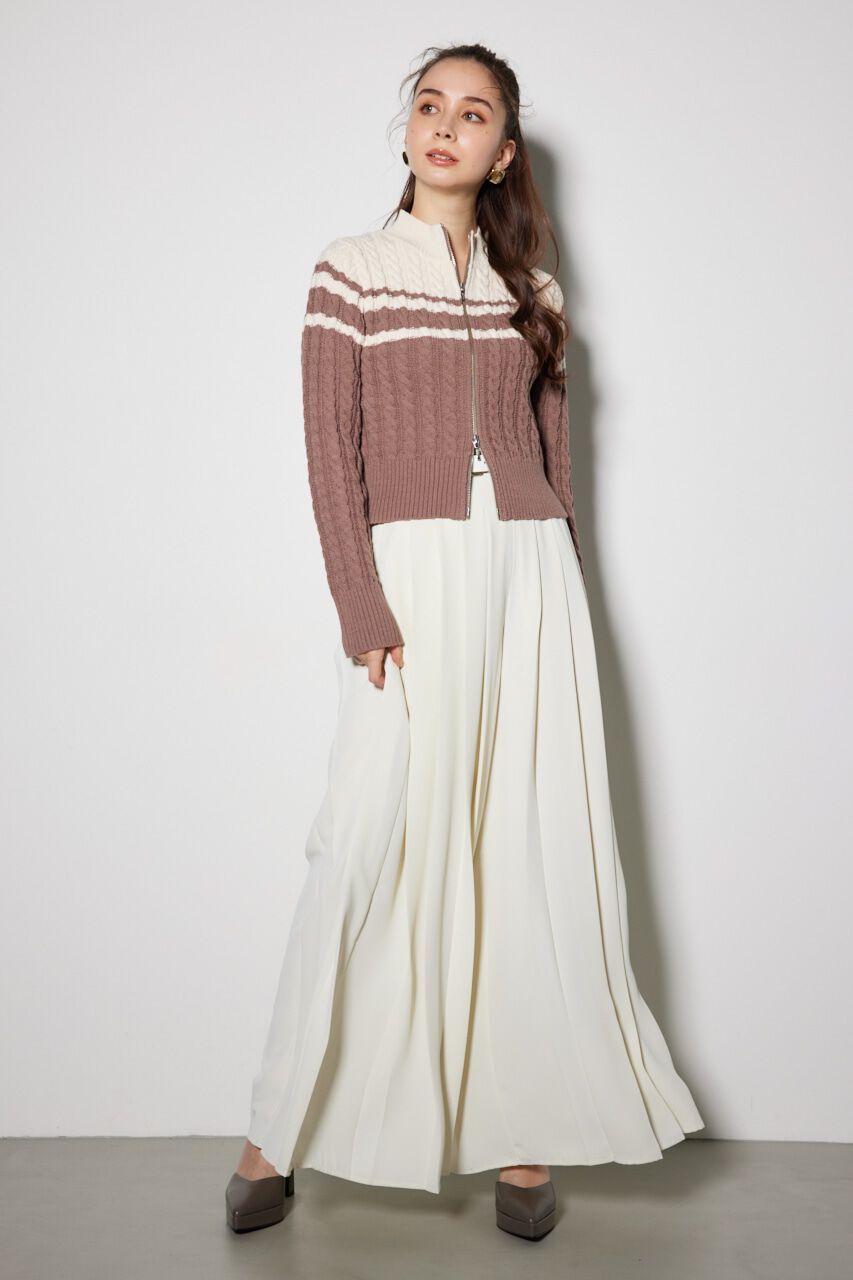 rienda「トラックニットトップス」|ニット・セーター|