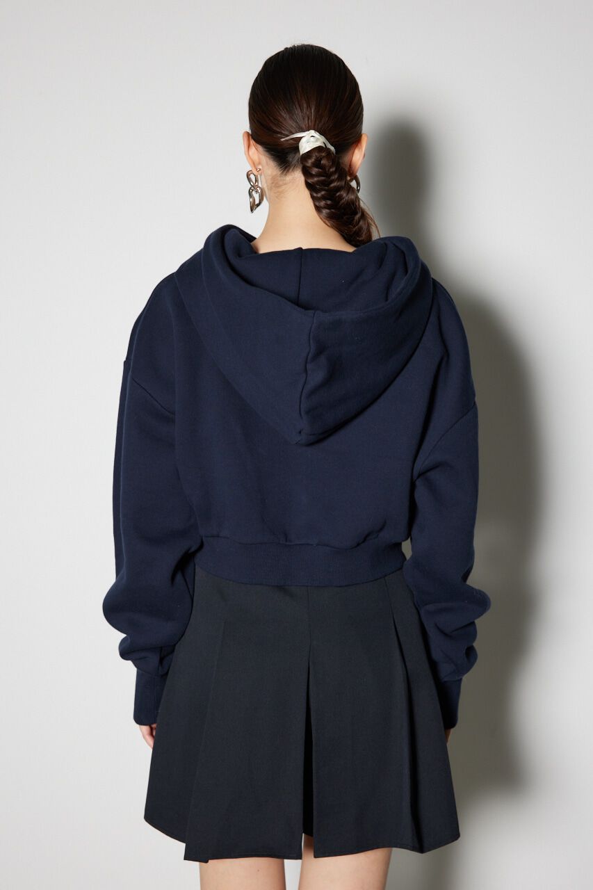 rienda「ビジューロゴフーディートップス」|パーカー|