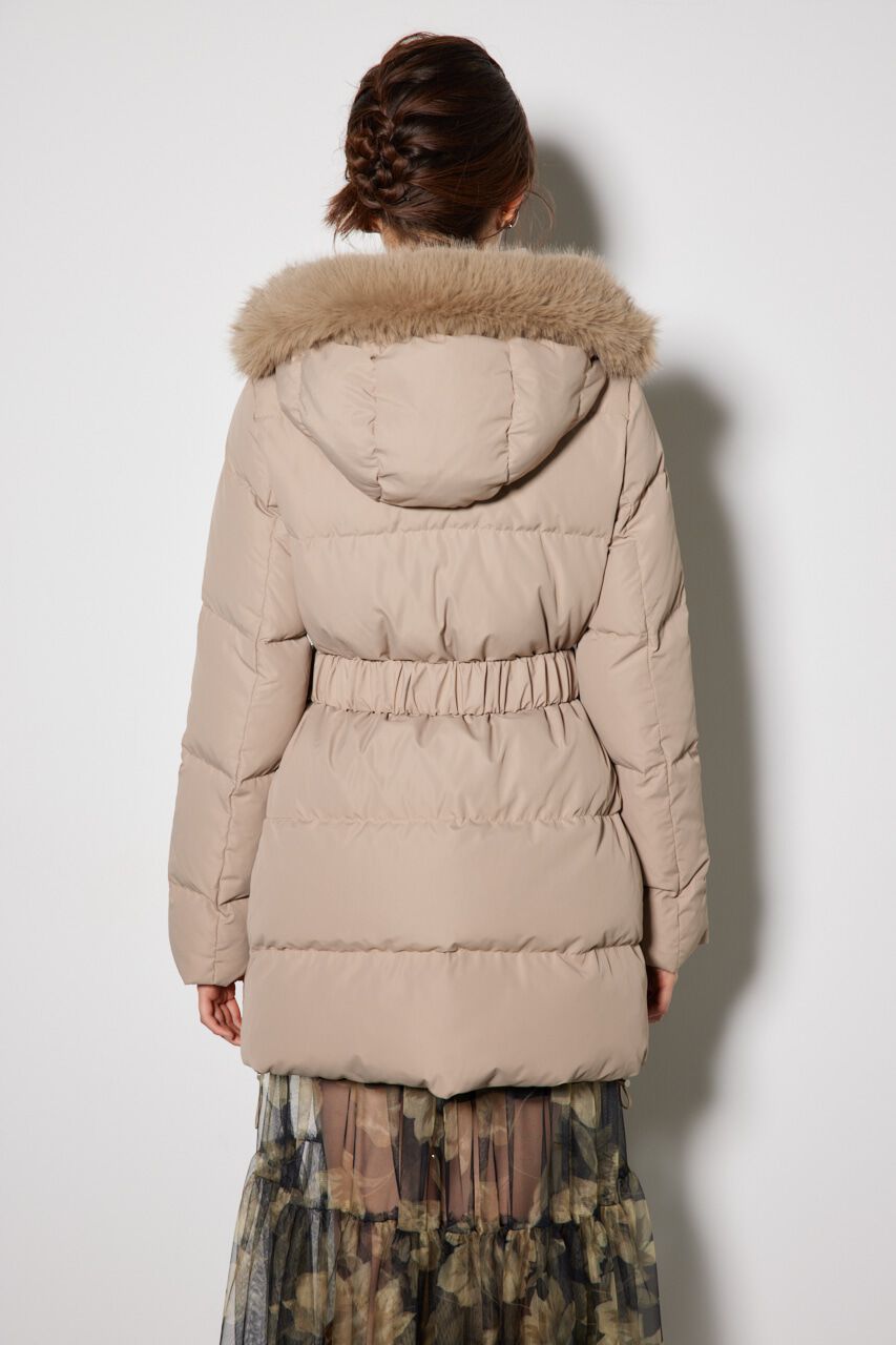 rienda「シャーリングゴムベルト付きシェイプダウンコート」|その他|