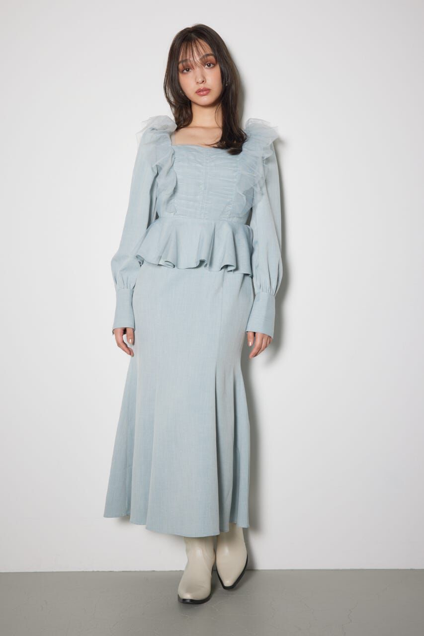 rienda「チュールドッキングマーメイドワンピース」|ワンピース|