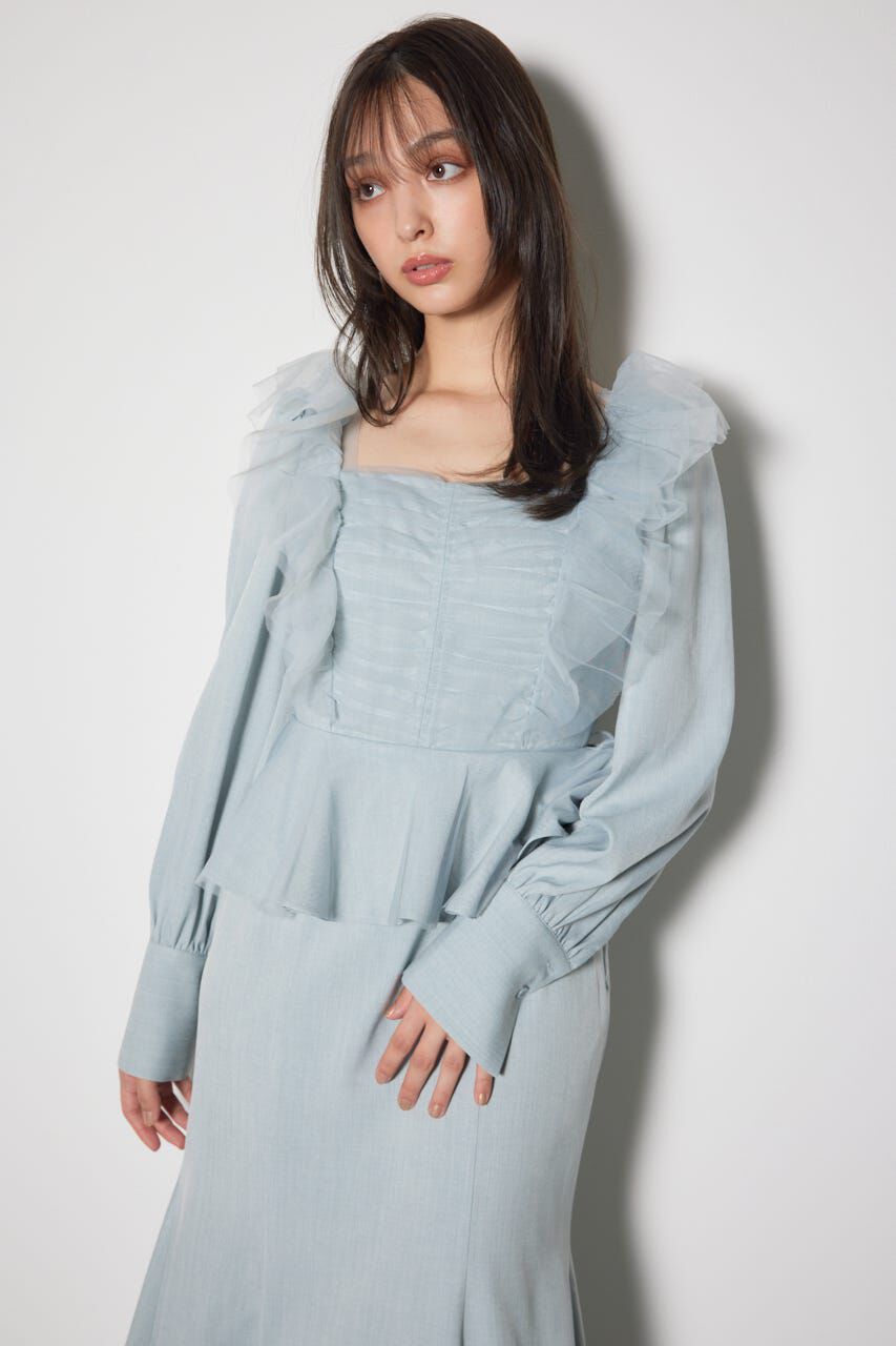 rienda「チュールドッキングマーメイドワンピース」|ワンピース|