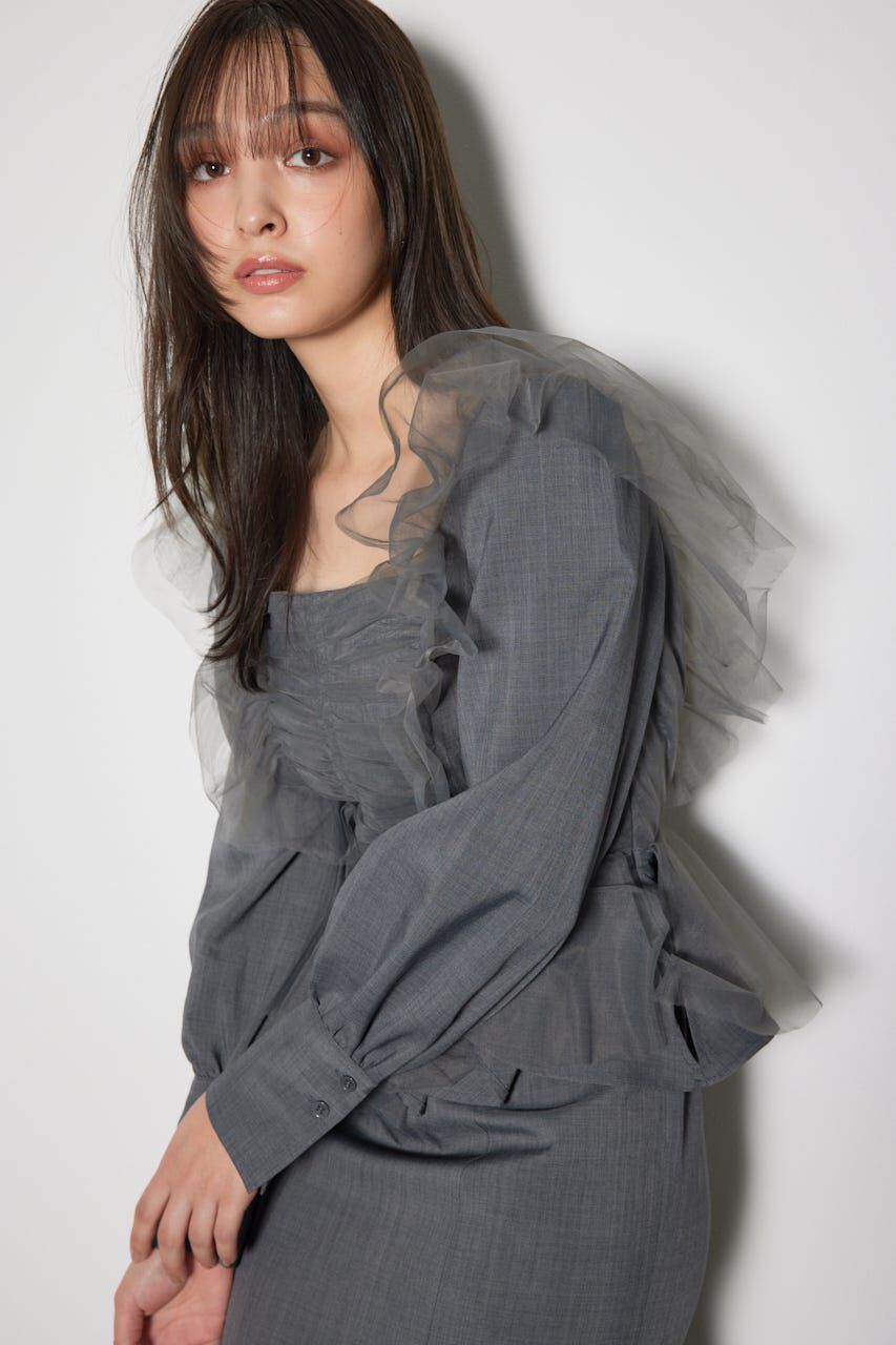 rienda「チュールドッキングマーメイドワンピース」|ワンピース|