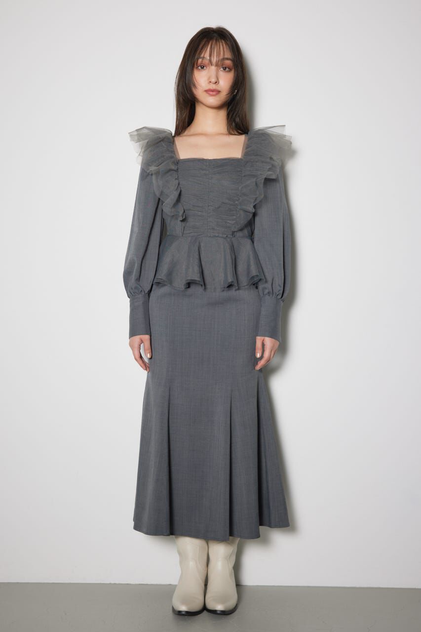 rienda「チュールドッキングマーメイドワンピース」|ワンピース|