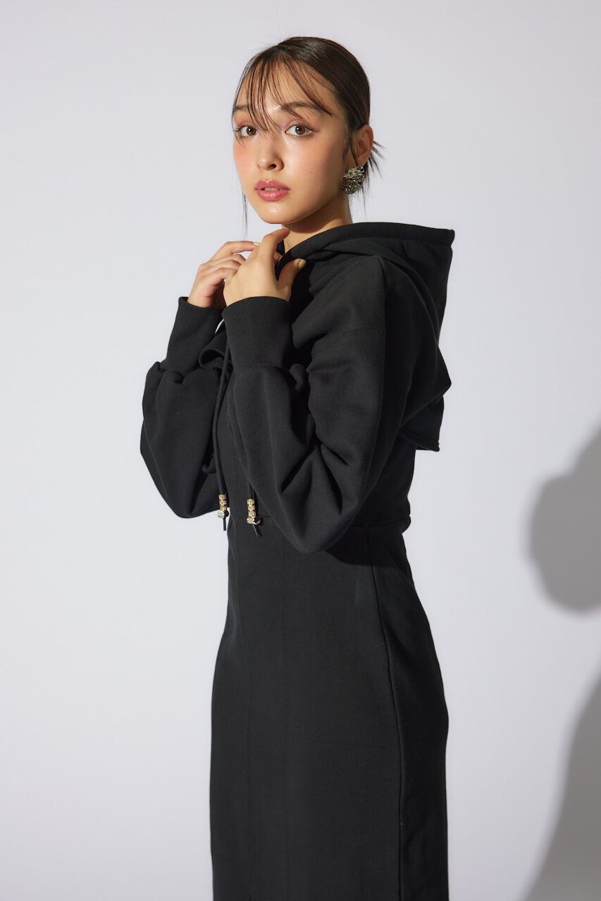 rienda「レイヤードパーカーワンピース」|ワンピース|