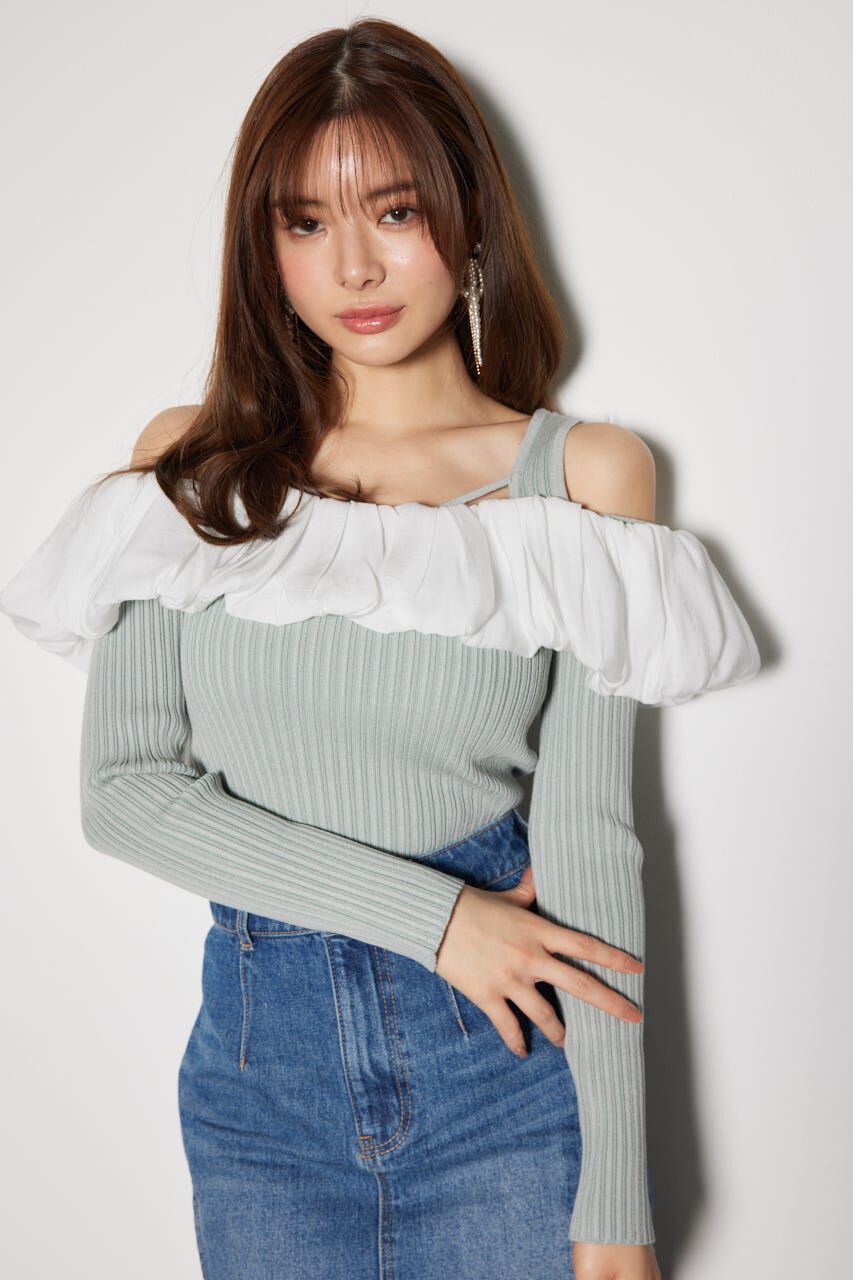 rienda「2WAYバルーンニットトップス」|ニット・セーター|