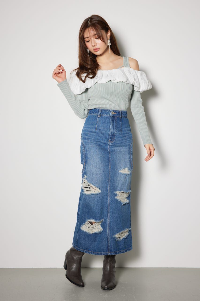 rienda「2WAYバルーンニットトップス」|ニット・セーター|