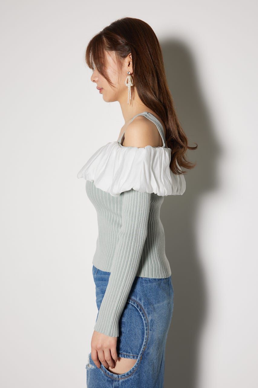 rienda「2WAYバルーンニットトップス」|ニット・セーター|