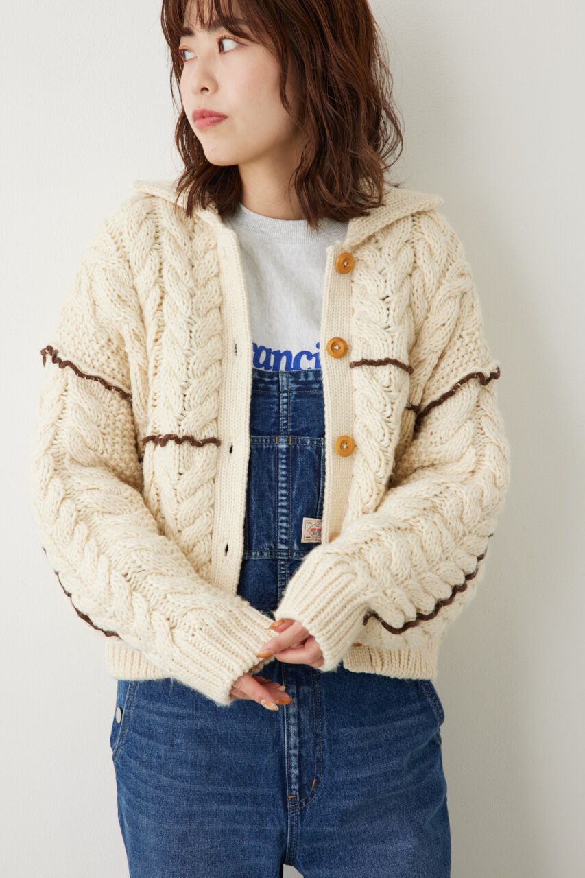 RODEO CROWNS「メロー ケーブルニット カーディガン」|カーディガン|IVOY3