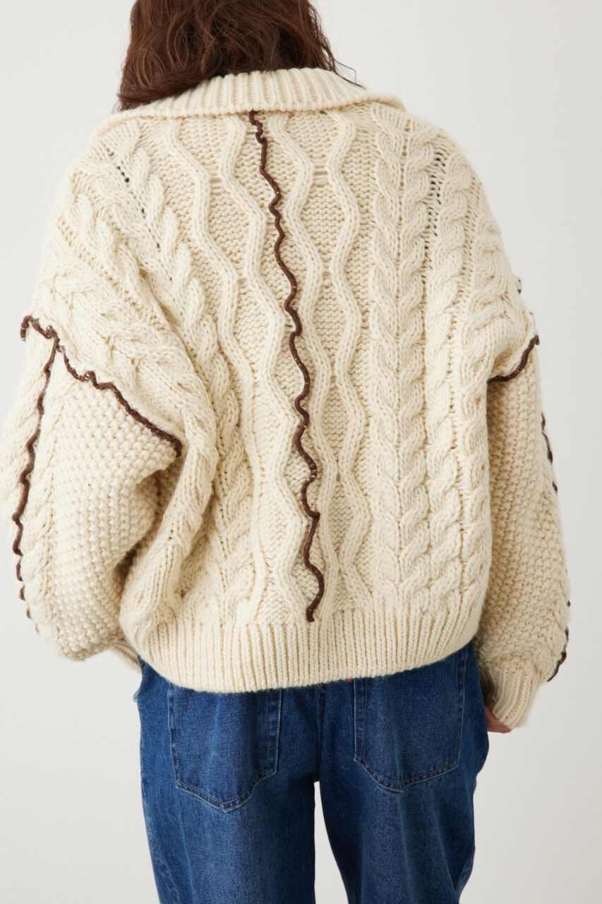 RODEO CROWNS「メロー ケーブルニット カーディガン」|カーディガン|