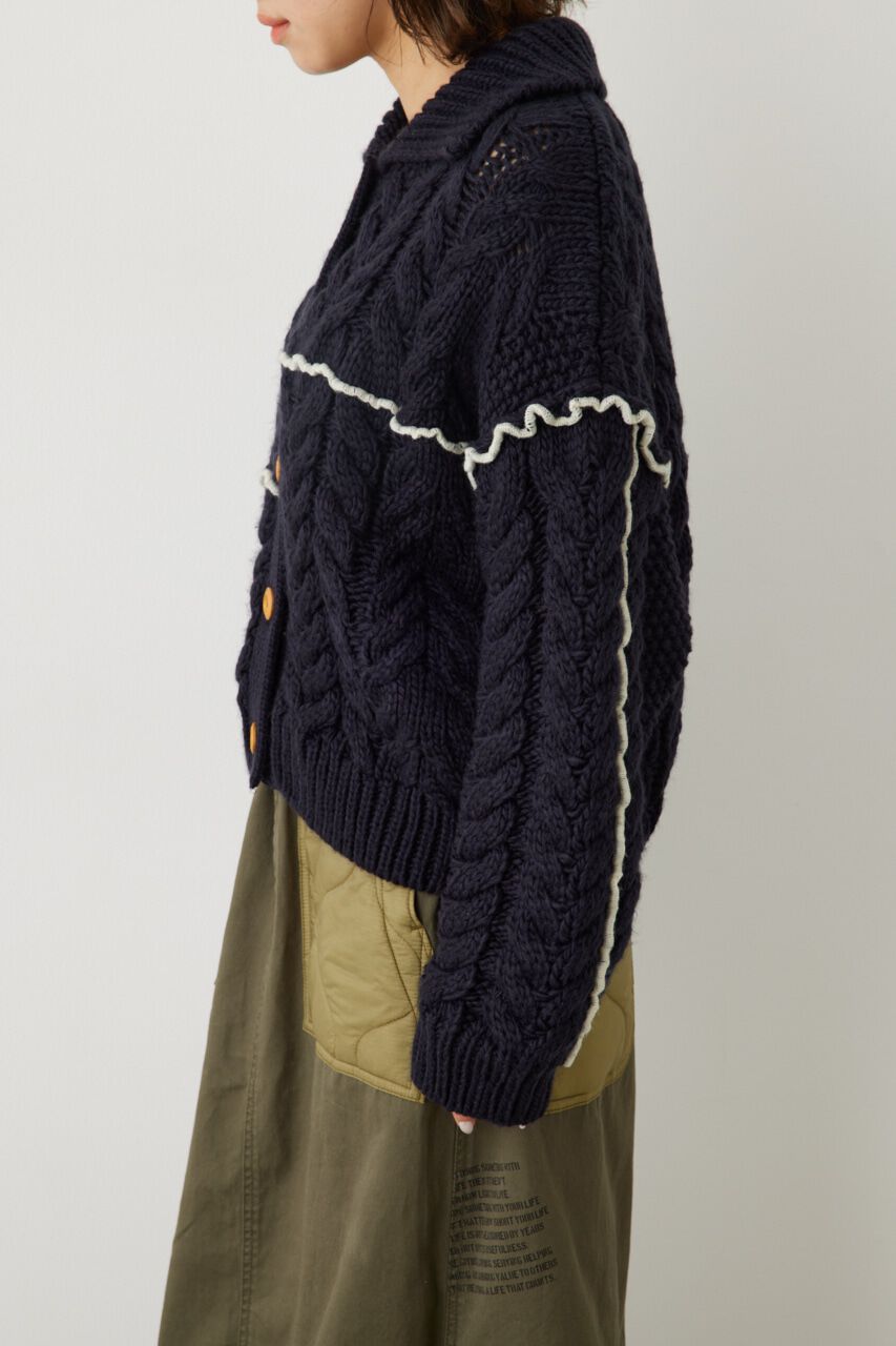 RODEO CROWNS「メロー ケーブルニット カーディガン」|カーディガン|