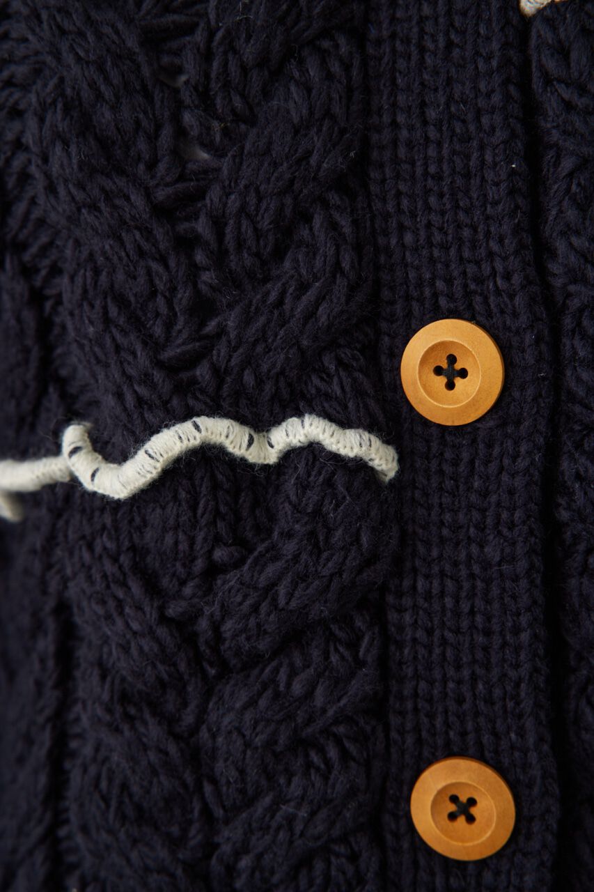 RODEO CROWNS「メロー ケーブルニット カーディガン」|カーディガン|