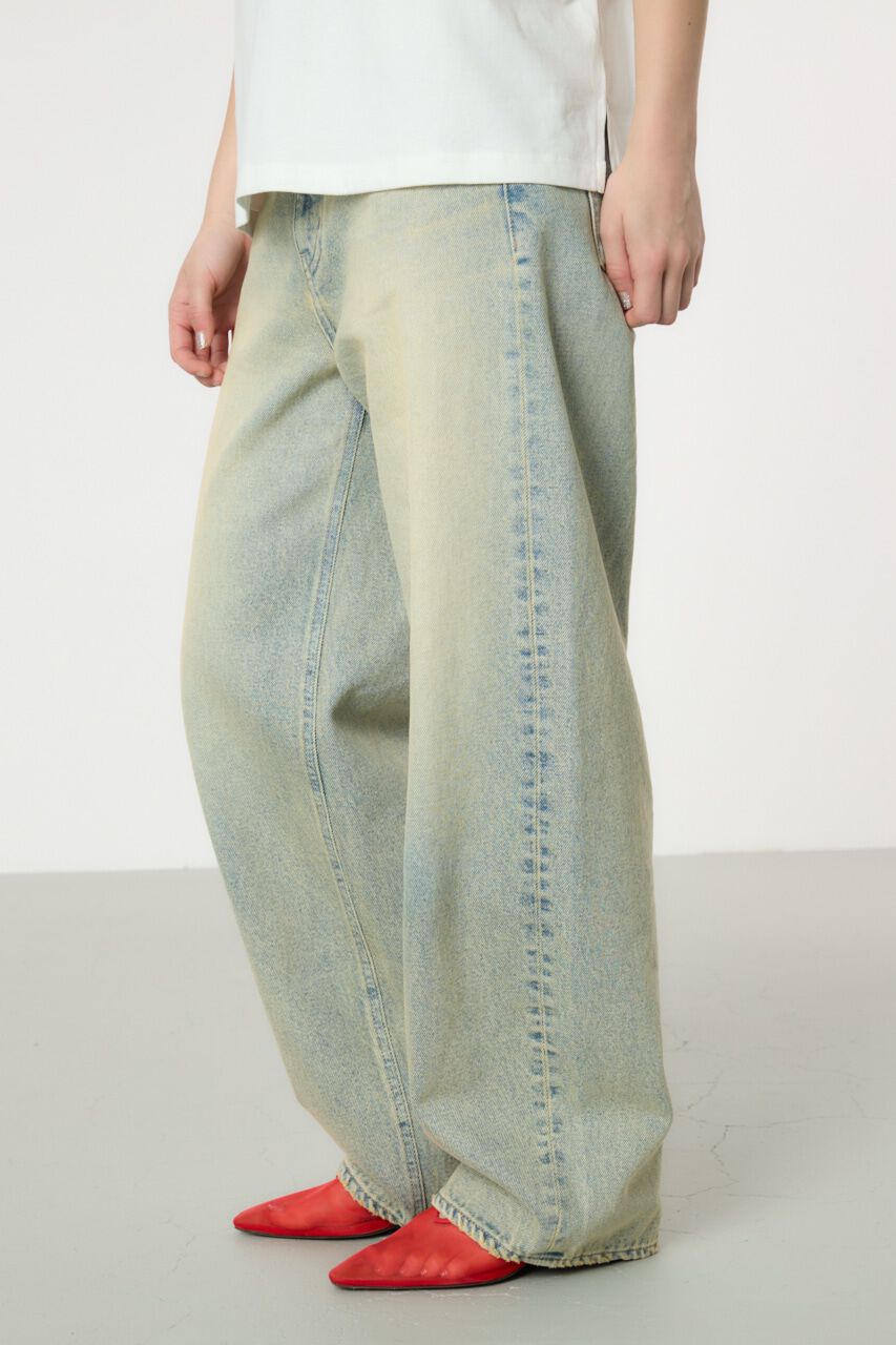 RODEO CROWNS「オールドウォッシュワイドルーズデニム」|デニム|