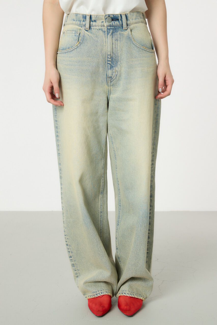 RODEO CROWNS「オールドウォッシュワイドルーズデニム」|デニム|