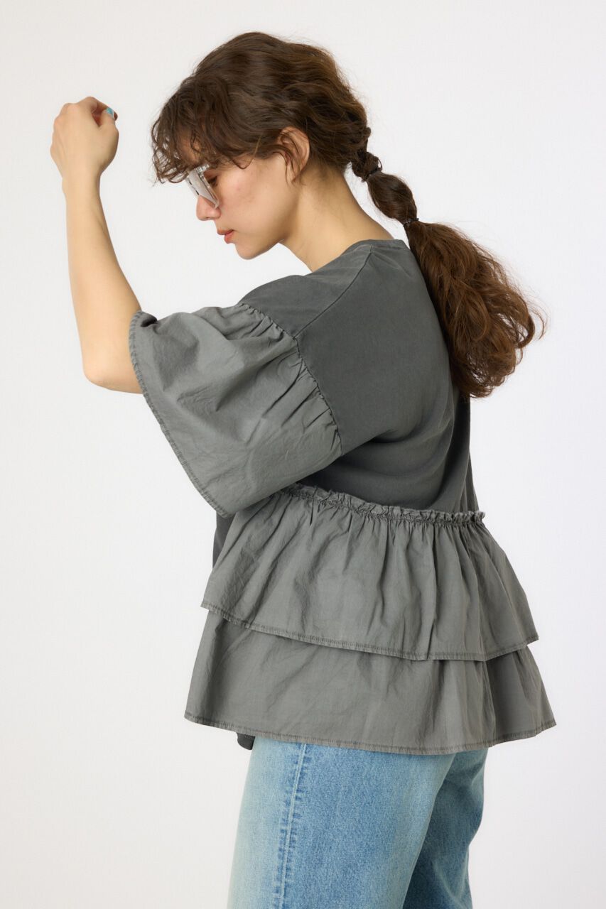 RODEO CROWNS「ピグメントバックフリルトップス」|Tシャツ・カットソー|