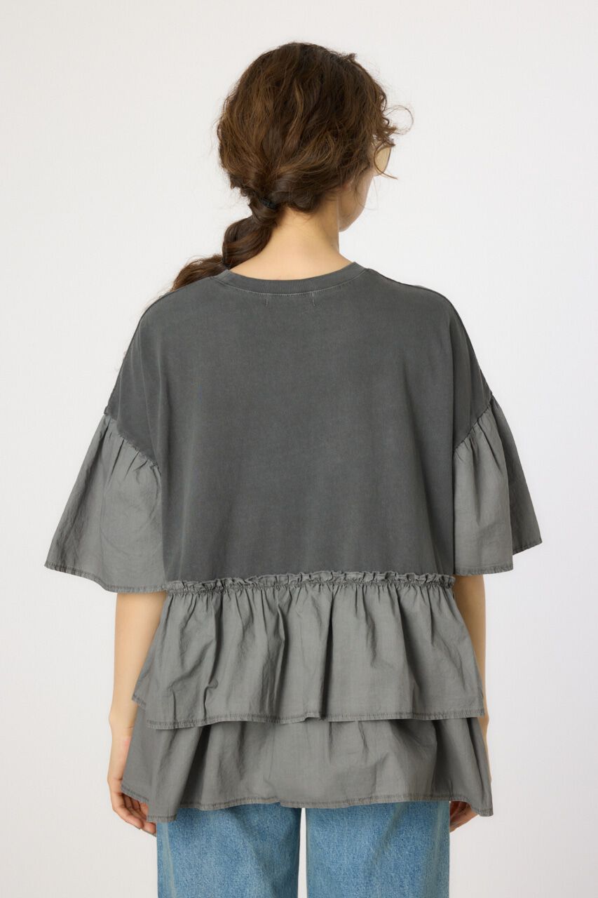 RODEO CROWNS「ピグメントバックフリルトップス」|Tシャツ・カットソー|