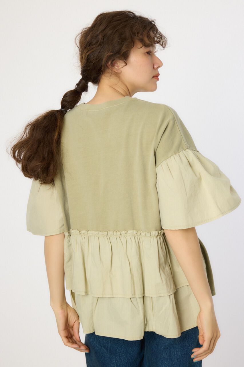 RODEO CROWNS「ピグメントバックフリルトップス」|Tシャツ・カットソー|