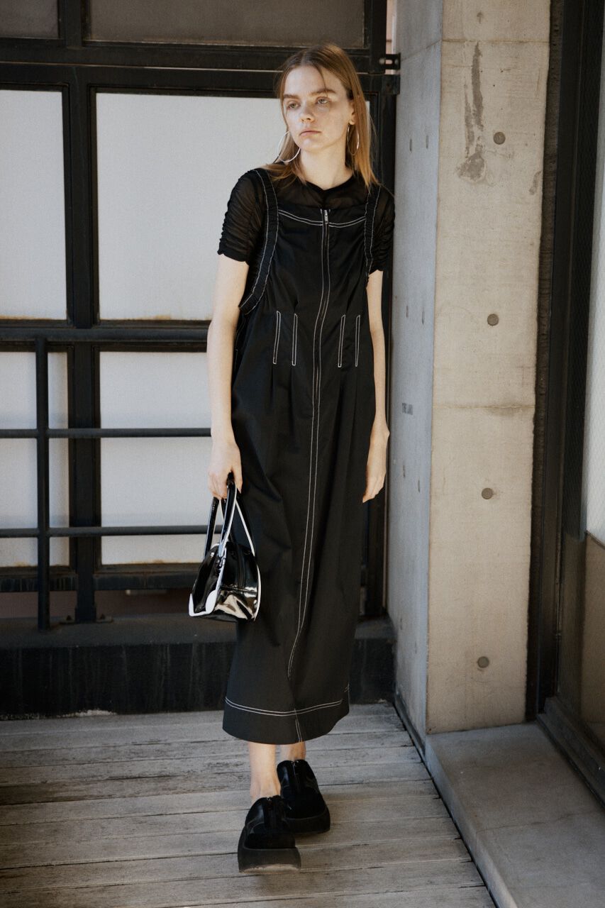 SLY「GATHER SHOULDER CAMI ロングワンピース」|ワンピース|