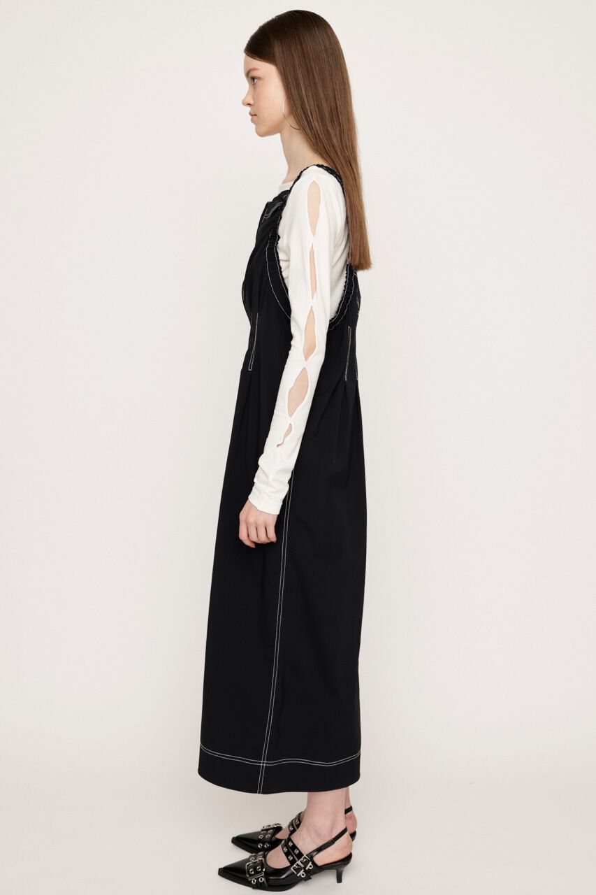 SLY「GATHER SHOULDER CAMI ロングワンピース」|ワンピース|