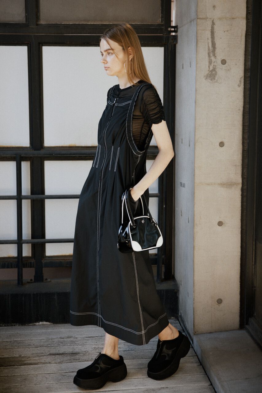 SLY「GATHER SHOULDER CAMI ロングワンピース」|ワンピース|