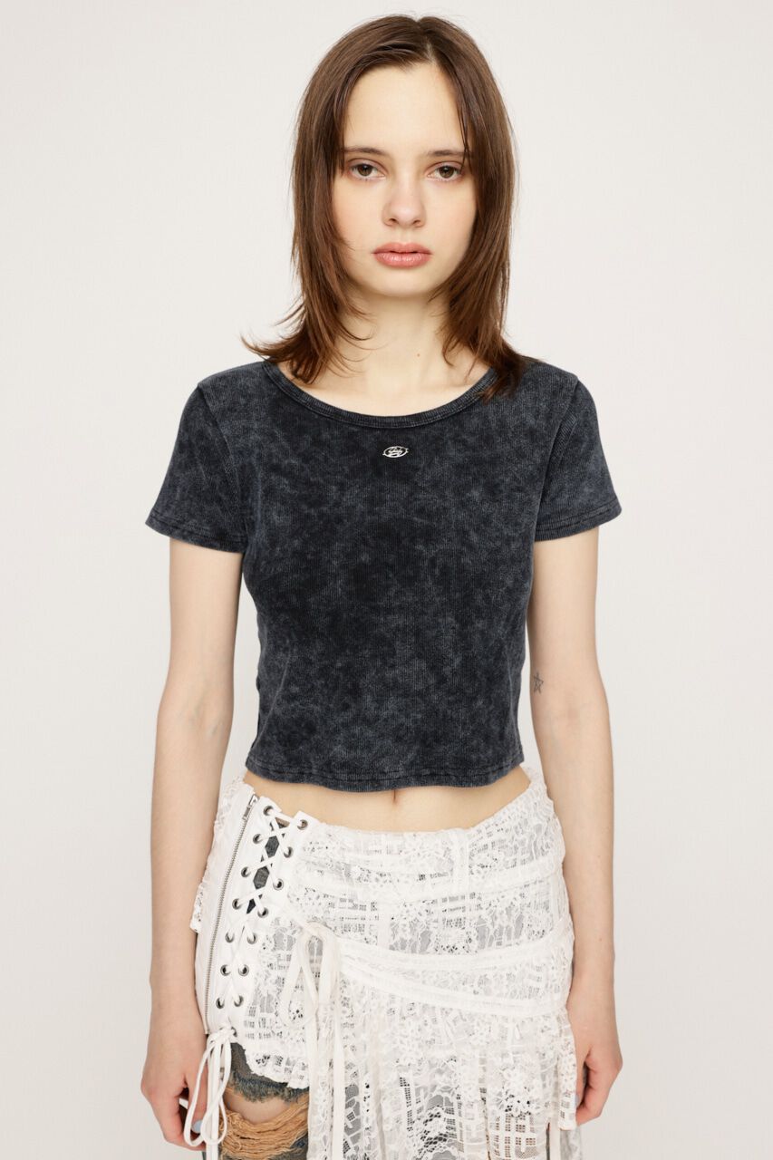 SLY「AGING CUT COMPACT トップス」|Tシャツ・カットソー|