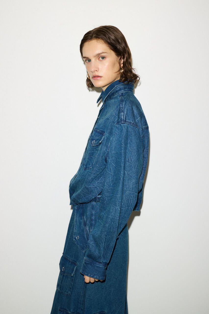 SLY「WRINKLE DENIM SH-BE」|シャツ・ブラウス|