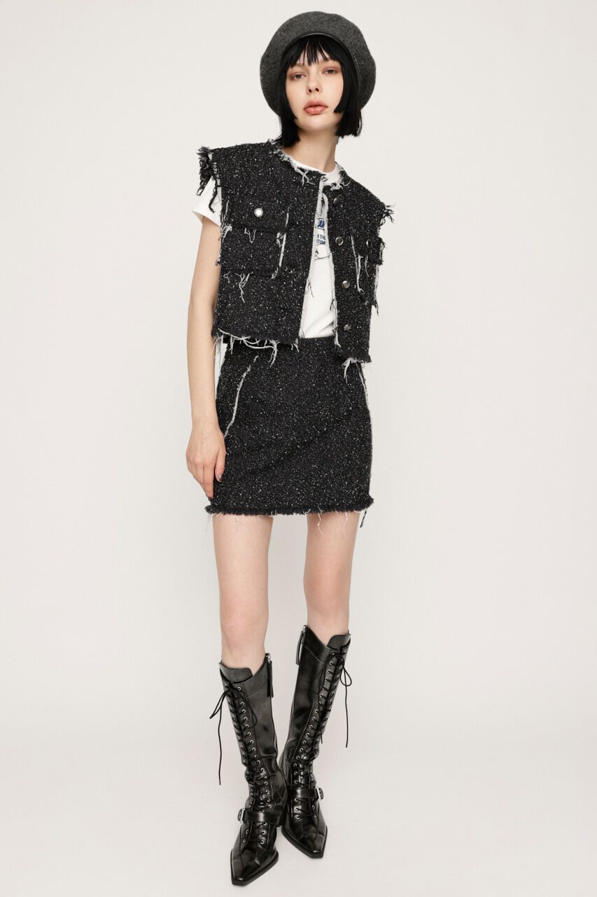 SLY「GRAIN TWEED S／SK-BE」|スカート|