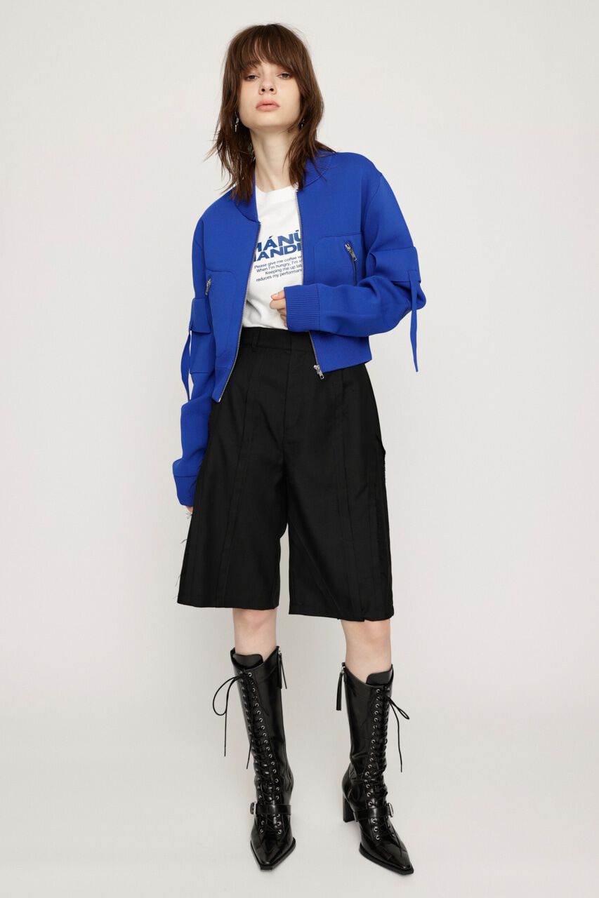 SLY「FINE TOUCH KNIT ブルゾン」|ブルゾン・スタジャン|