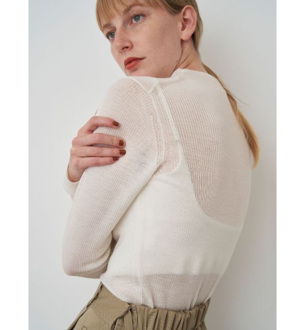 ELENDEEK「WOOL SHEER RIB KT」|ニット・セーター|