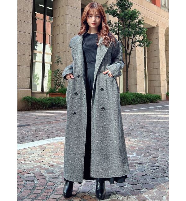 RESEXXY「ステンカラーロングコート」|ステンカラーコート|