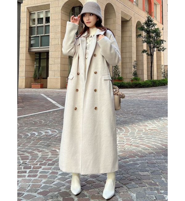 RESEXXY「ステンカラーロングコート」|ステンカラーコート|