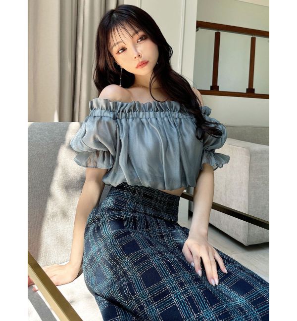 RESEXXY「クロップドオフショルトップス」|シャツ・ブラウス|