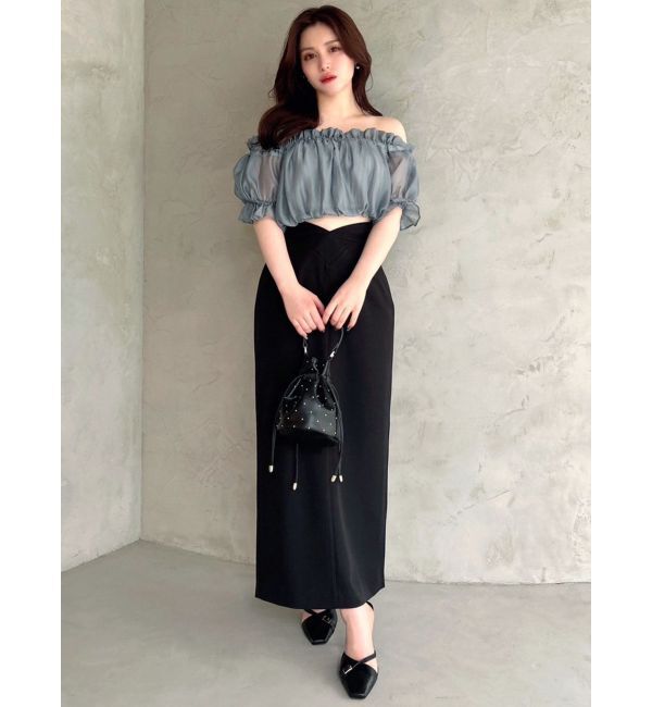 RESEXXY「クロップドオフショルトップス」|シャツ・ブラウス|