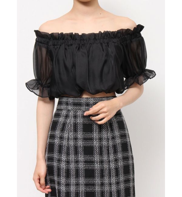 RESEXXY「クロップドオフショルトップス」|シャツ・ブラウス|