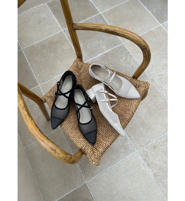 dazzlin「クロスメッシュシアーローシューズ」|バレエシューズ|