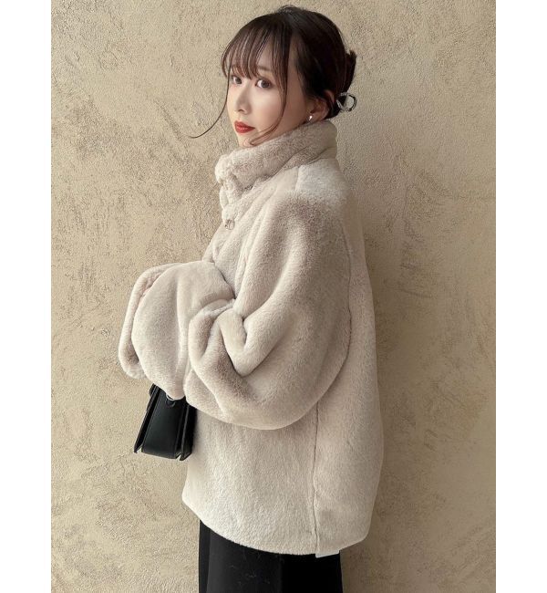 dazzlin「ミドルビットフェイクファーコート」|その他|