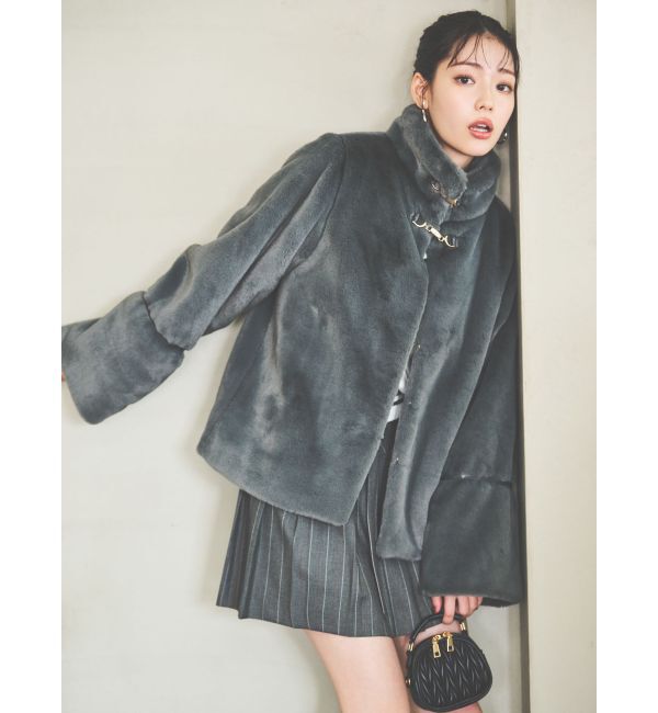 dazzlin「ミドルビットフェイクファーコート」|その他|
