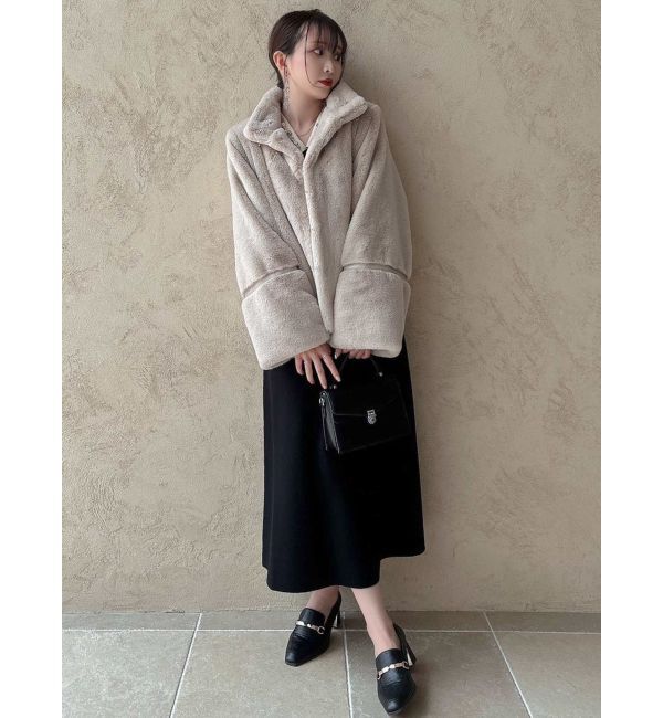 dazzlin「ミドルビットフェイクファーコート」|その他|