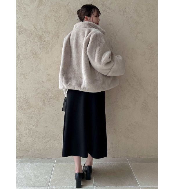 dazzlin「ミドルビットフェイクファーコート」|その他|