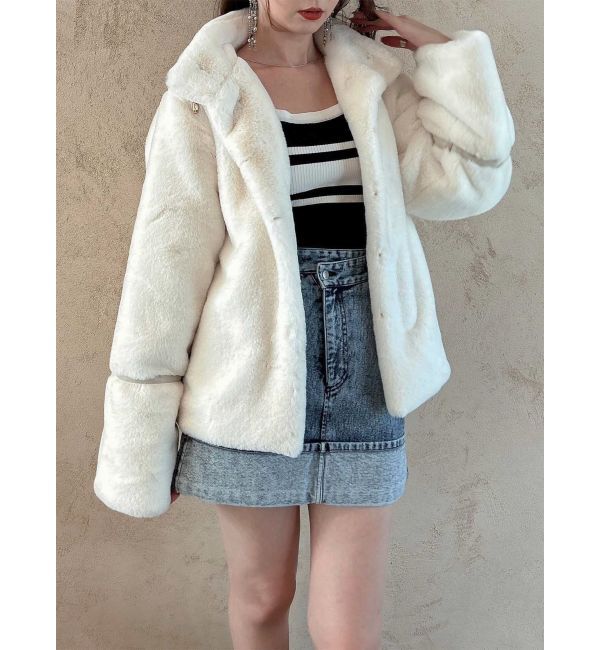 dazzlin「ミドルビットフェイクファーコート」|その他|