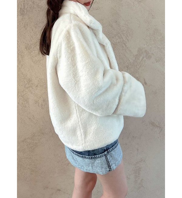 dazzlin「ミドルビットフェイクファーコート」|その他|