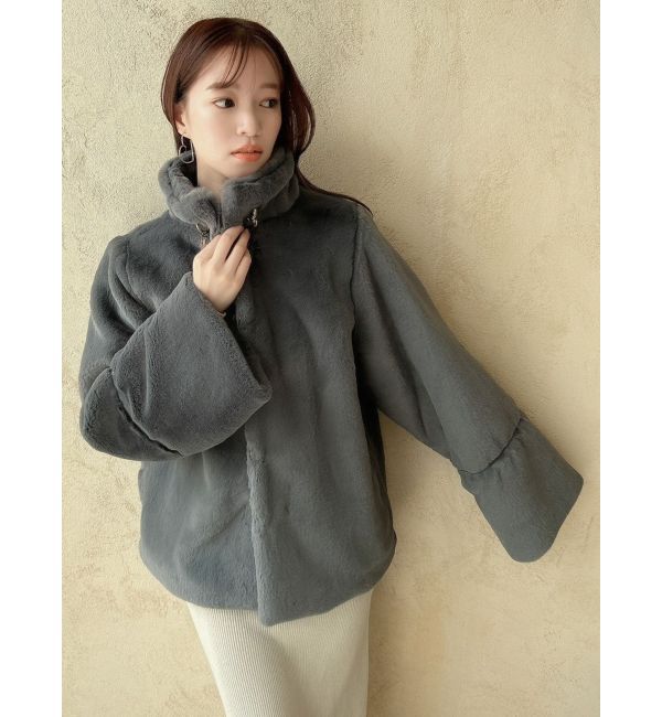 dazzlin「ミドルビットフェイクファーコート」|その他|