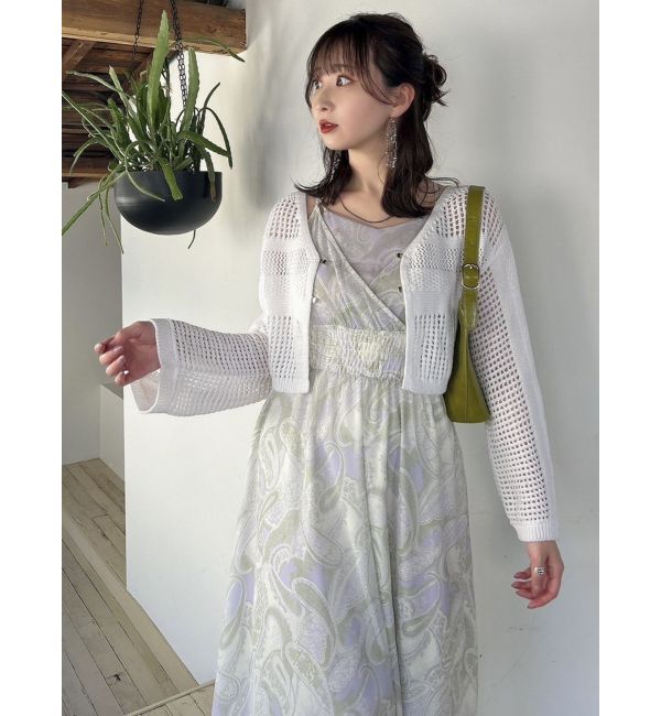 dazzlin「ホックデザインニットカーデ」|カーディガン|